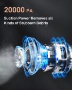 Handheld Vacuum Cordless, Car Vacuum Portable with 20000Pa Ultra-Strong Suction, Multi-Function Hand Vacuum Rechargeable for Cars, Home, Pet Hair & Outdoor Use - Image 4