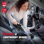 30-Min Runtime Pro Handheld Vacuum Cordless - 1.65lbs Ultra Lightweight, 3-in-1 with LED Light & HEPA Filter, for Car Detailing & Pet Hair (Graphite) - Image 6