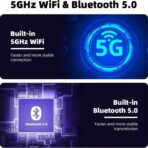 2-in-1 Wireless CarPlay Adapter for iPhone ＆ Wireless Android auto Adapter,2026 Upgrade mini CarPlay,Fast Auto-Connect,Plug & Play, Apple Car Play for iOS 10+/ Android 11+ - Image 8