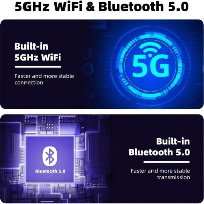 2-in-1 Wireless CarPlay Adapter for iPhone ＆ Wireless Android auto Adapter,2026 Upgrade mini CarPlay,Fast Auto-Connect,Plug & Play, Apple Car Play for iOS 10+/ Android 11+ - Image 8