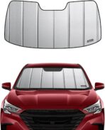 Pigenius Windshield Sunshade for Subaru Legacy/Outback 2020-2022, Premium Grey Leather Finish