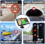 GPS Navigator for Car with Latest 2026 Map Free Update, 7" Car GPS Navigation System for Truck Commercial Drivers, with Voice Turn Guidance, Red Light Speedcam Warning, POI/Zip Search, 7 Vehicles, FM - Image 4