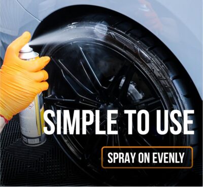 ATAS Italian Tire Shine Spray – Long-Lasting Shine, Deep Black Gloss, Professional Tire Dressing, 13.5 fl oz,3-in-1 Revive, Protect & Polish Cleaner - Image 5