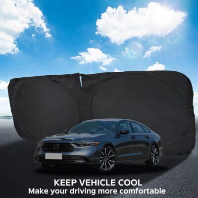 INSAUTO for Accord 2026 Windshield Sun Shade Sunshade Protector for Honda Accord 2021 2022 2023 2024 2025 Windshield Cover Sun Visor Foldable Window Heat Shield Reflector Blocks UV Ray Car Accessories - Image 4