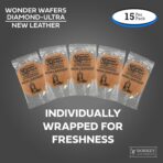 Wonder Wafers - Diamond-Ultra Scented Car Air Fresheners - Individually Wrapped (15 Per Pack) (New Leather) - Image 5