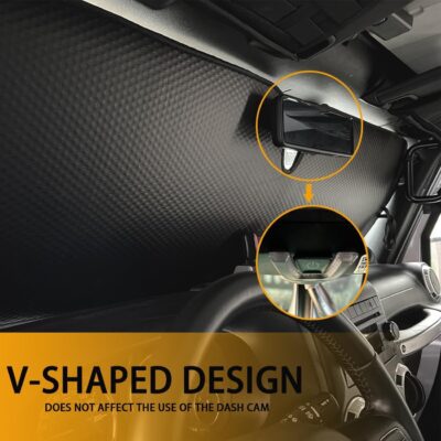 Windshield Sun Shade for Jeep Wrangler TJ JK JL & Gladiator JT 2/4 Door,Duck Sun Shade,Sunshade Windshield for Jeep Wrangler - Image 7
