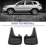 2PCS Car Mud Flaps, Anti-Scratch & Anti-Collision Vehicle Mud Flaps, Front Rear Tire Splash Guards, Universal for Most Cars, Trucks, SUVs (Black) - Image 4