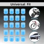 20 Pcs Glow in The Dark Tire Valve Caps Fluorescent Tire Valve Stem Caps, Cool Car Present for Universal Decoration Accessories for Car SUV Bicycle Motorcycles Trucks (Blue) - Image 6