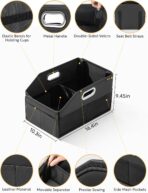 Car Seat Organizer, Front Seat Organizer, Collapsible Car Organizer and Storage for Backseat and Passenger Seat, Big Capacity with Elastic Bands can Hold Cups, Car Travel Essentials for Kids - Image 3