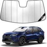 Windshield Sun Shade for Toyota RAV4 2019-2025, Custom-fit Windshield Cover, Keep Vehicle Cool, Protect Dashboard, Foldable Car Window Shades – Toyota RAV4 Accessories