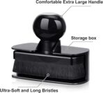 BABYSHEEP Car Tire Shine Applicator,Large Vegan Tire Shine Brush - Automotive Tire Dressing Applicator Brush with Storage Stand for Tire Detailing & Car Wash Kit, Black, 3.6 Inch Length (Black) - Image 5