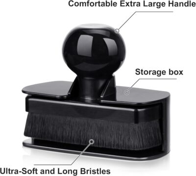 BABYSHEEP Car Tire Shine Applicator,Large Vegan Tire Shine Brush - Automotive Tire Dressing Applicator Brush with Storage Stand for Tire Detailing & Car Wash Kit, Black, 3.6 Inch Length (Black) - Image 5