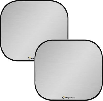 Magnelex Windshield Sun Shade - Reflective Fabric Blocks Sun and Keeps Your Vehicle Cool, Foldable Sun Shield for Car Sunshade - Image 2