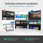 13.5" Android 13 Car Headrest Monitor-4K Video Player for Back Seat, 4G+64G, Wireless Phone Mirroring Airplay, HDMI in/Out Sync, Bluetooth FM WiFi, Rear Seat Entertainment System (1-Pack) - Image 6