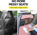 lebogner Back Seat Cover for Kids + 3 Pocket Storage Organizer, (Pink - 3 Pocket) - Image 5