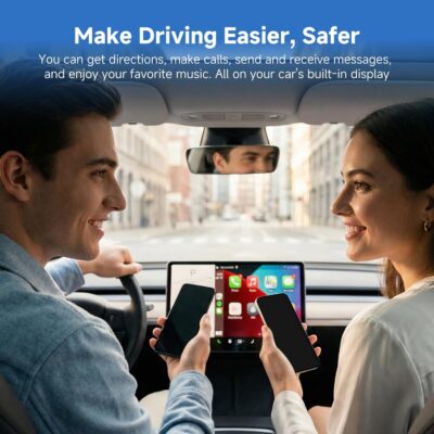 D7 2-in-1 Wireless CarPlay & Android Auto Mini Adapter, Alloy Shell, Compatible with 2016+ Factory-installed Wired CarPlay/Android Auto Vehicle, Plug & Play Car Play Dongle for iPhone & AndroidPhone - Image 9