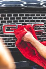 The Rag Company - The 1500 - Heavy Duty Car Drying Towel; Perfect for Trucks, Commercial Vehicles, RVs, Boats, and More; Premium 70/30 Blend Twist Loop Design, 1500gsm, 30in x 30in, Red - Image 9
