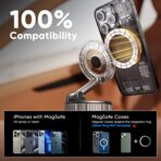 Phone Holders for Your Car, Car Phone Holder for Magsafe [Upgraded Strongest Suction & Magnetic] 360° Adjustable Magnetic Car Phone Mount for Your Car/Gym/Mirror Mount for iPhone & Android | Best Gift - Image 7