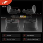 A-Premium 4PCS Mud Flaps Splash Guards Mudguards with Hardware Kits Compatible with Subaru XV Crosstrek, Crosstrek, 2013 2014 2015 2016 2017, Sport Utility, Front & Rear (Driver and Passenger Side) - Image 3