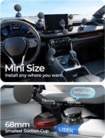 LISEN 15W Magsafe Car Mount Charger, Magnetic Wireless Car Charger, Suction Phone Mount, Vacuum Magnetic Phone Holder for Car Mount for iPhone 17 Pro Max 16 15 14 13 12, Samsung S26/S25, Pixel 10 Pro - Image 2