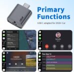 Wireless CarPlay Adapter for Apple iPhone 2026 Upgrade, Converts Factory Wired to Wireless, No Delay, Stable Connection, Mini Apple Carplay Wireless Adapter for iOS 10+ and Car from 2018+,USB/Type C - Image 6