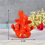 Ganesha Idol for Car Dashboard Ganesha Murti Ganpati Idol for Home Decor Puja Lord Ganesh Statue Gift for Office Desk Puja Room Figurine (Murti-A-Mukut-2) - Image 4