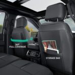 for Ford F150 Seat Covers 2015-2023 2024 2025 2026,Full Set Leather Waterproof Black Trucks Pickup Seat Covers Custom Fit for Ford F150 Accessories,Car Seat Cover for SuperCrew/CrewCab(XL,XLT) - Image 6