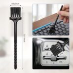 Auto Car Detailing Brush Set Car Interior Cleaning Kit Includes 3 Boar Hair Detail Brush,3 Wire Brush, 3 Air Vent Brush for Cleaning Car Interior Exterior, Dashboard Engines Leather Wheel - Image 8