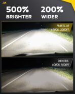 MAYELLO 4Pcs 4x6 LED Headlights DOT 60W Hi/Lo Sealed Beam Headlights Compatible with Peterbilt 379 Kenworth T800 T600 Freightinger Ford Probe Chevy Oldsmobile Cutlass H4651 H4652 H4656 H4666 H6545 - Image 4