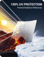 BASENOR 2017-2026 Tesla Model Y Model 3 Windshield Sunshade, (Proprietary Design) Folding Front Window Sun Shade Full Cover, Heat UV Protection Visor Accessories - Image 4