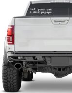 Tell Your Cat I Said Pspsps Car Vinyl Decal Window Bumper Sticker, 6x2 Inches, Durable White Design for Cars, Laptops, and Smooth Surfaces - Image 4