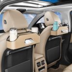 HOLDCY Car Back Seat Organizer with 2 Drink Cup Holder - Tissue Box and Storage Box Hook - Multi-functional Storage - Great for Kids and Travel (Beige) - Image 3