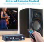 AK35 Bluetooth 5.0 Stereo Amplifier, 2.0 Channel Mini Audio Receiver, 30Wx2 Home HiFi Audio Amp with Bass/Treble Control for Home Theater, TV, Speakers, Car - Image 3