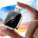 Redlake Wireless CarPlay Adapter for iPhone 2026 Wireless Apple CarPlay Adapter Mini Size with Cable USB & USB-C/Type-C Plug and Play Stable Connection and No Delay