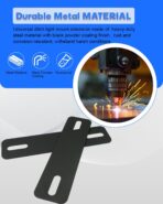 Universal Ditch Light Holder Extension, No Drill Ditch Light Mount Extension A-Pillar LED Pod Light Holder Extensions Steel Hood Hinge Mount Bracket for Truck SUV UTV ATV - Image 4