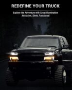 Z-OFFROAD LED Headlights Assembly DOT Approved with DRL Turn Signal Hi/Low Sealed Beam Compatible with 03-06 Chevy Silverado Avalanche (Sequential Turn Signal + Clear Side Marker) - Image 3