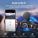 360° Dash Cam Front and Rear View 4 Channel Dash Camera FHD 2K+1080Px3 for Car, Inside/Back 170°+2x150°+170° Wide Angle, 8 IR Lamps Night Vision,WiFi,GPS, APP,G-Sensor with 64GB Card,24/7 Parking Mode - Image 6