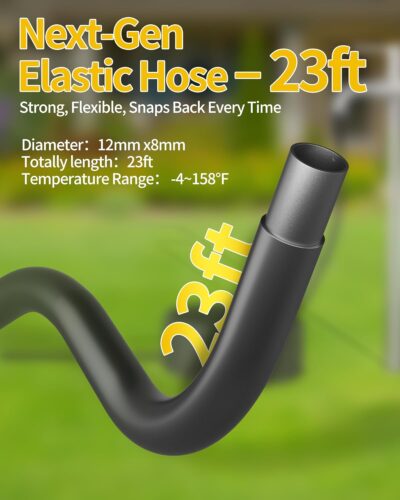 Cordless Pressure Washer Battery Powered; 1100PSI 2.4 GPM Portable Cordless Power Washer with 6-in-1 Nozzle, Foam Cannon, 21V Battery; Handheld Pressure Washer (Resilient Yellow) - Image 6