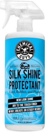 Chemical Guys Silk Shine Spray-able Dry-To-The-Touch Dressing and Protectant for Tires, Trim, Vinyl, Plastic and More, Safe for Cars, Trucks, Motorcycles, RVs & More, 32 fl oz