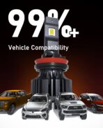 HIKARI WINGS 2026 40000LM H11/H8/H9 LED Bulbs, 45W Upgraded Core Chips, High Lumens Kit, 6000k Cool White, IP68 Waterproof, H16 Foglight - Image 6