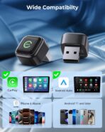 Wireless CarPlay Adapter, Convert Wired to Wireless, 2-in-1 CarPlay & Android Auto, Mini Plug & Play, Fast Auto-Connect & No Latency, USB/USB-C for Cars with Built-in CarPlay & iOS 10+/Android 11+ - Image 8