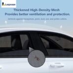 4-Pack Car Window Shades with Insect Screen, UV Blocking & Breathable Mesh, Universal Fit for 96% Cars, for Baby Kids Travel Camping, Heat Insulation & Privacy Protection - Image 3