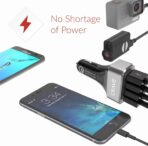 Crave CarHub 54W 4 Port USB Car Charger, Qualcomm Quick Charge 3.0 - Black - Image 5