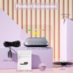 AZIJYV Heads Up Display for Cars C3, Obd2 Gauge Display with Speed, Water Temperature, Fuel Consumption, Overspeed Alarm, Specular Projection Car Speedometer Display Suitable for All Cars - Image 8