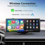 Portable Apple CarPlay Screen, Extra Large 11.26 Inch 4K Car Play & Android Auto HD Touchscreen, Wireless Car Stereo with Dash Cam, G-Sensor/App Control/Backup Camera/Loop Recording/Mirror Link/GPS/FM - Image 2