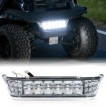 DRIVE UP Club Car LED Headlight Bar for Club Car Precedent 2004-Up with Front Head Light Electric and Gas Golf Carts, 12V Golf Cart Front Replace Head Light Bar Replaces OEM 102524801, 1025248-01
