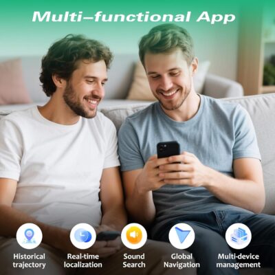 GPS Tracker for Vehicles.Mini Hidden Magnetic GPS Tracker for Vehicles - Full Global Coverage, No Subscription or SIM Card Required - Perfect for Cars, Assets, Pets, Kids, and Seniors!(Black Circle) - Image 5