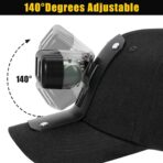 Rechargeable LED Headlamp with Spotlight and Floodlight High Brightness Mining Headlamp Waterproof Hard Hat Light for Hunting, Camping, Night Work, Caving (M60 Miner Lamp Kit+Black hat) - Image 6