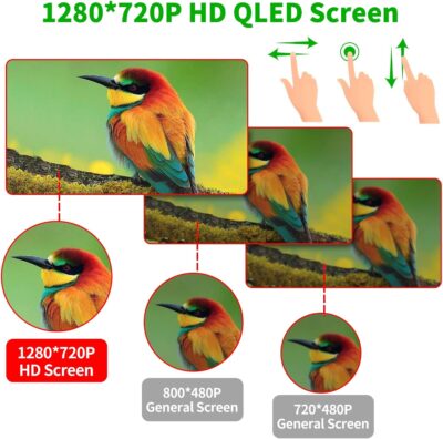 SJoyBring [QLED Screen Upgrade] 7" Double Din Car Stereo with Dash Cam, Wireless Apple CarPlay and Android Auto, Bluetooth, 240W 4.2-Channel Audio Output, MirrorLink, Backup Camera, AM/FM Car Radio - Image 7