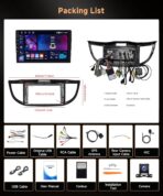 Rimoody 4G+64G Android 13 Car Stereo Radio for Honda CRV 2012-2016, Wireless Carplay Andorid auto GPS 5G-WiFi 9'' Touchscreen Bluetooth FM/RDS EQ-32 SWC Backup Camera - Image 7